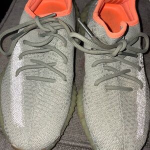 Adidas Orange and Gray Sneakers